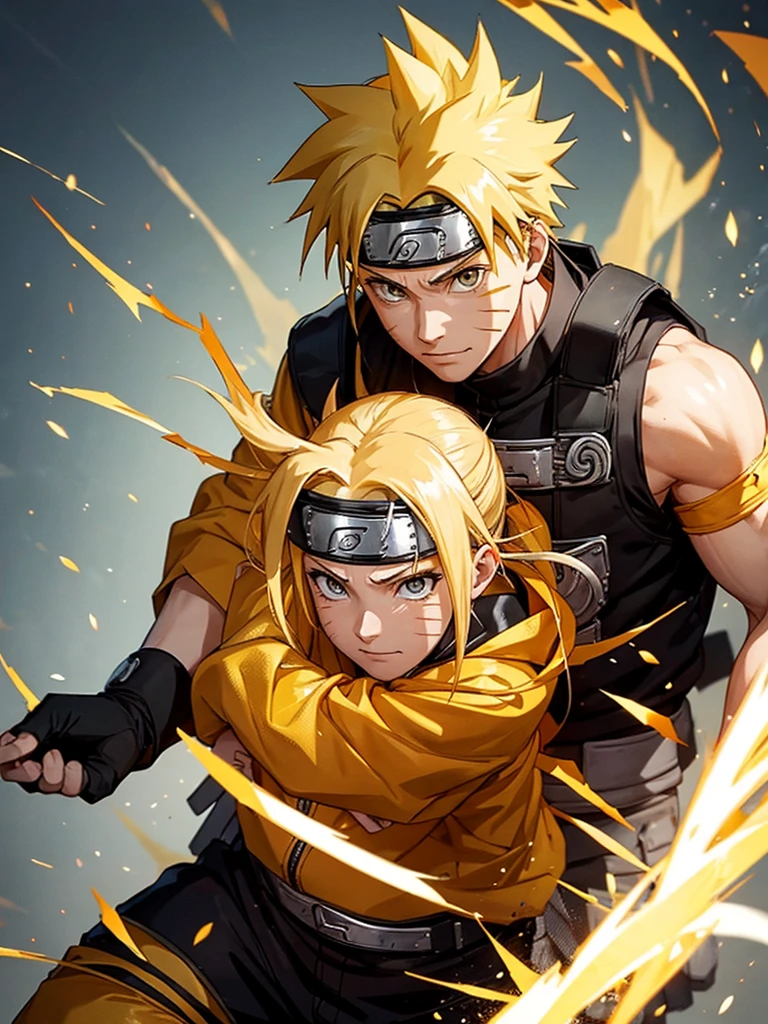Naruto with Jordan and golden threads