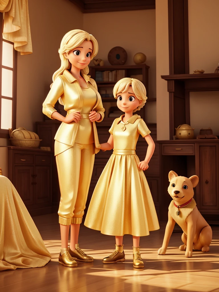 mother with Jordan and golden threads