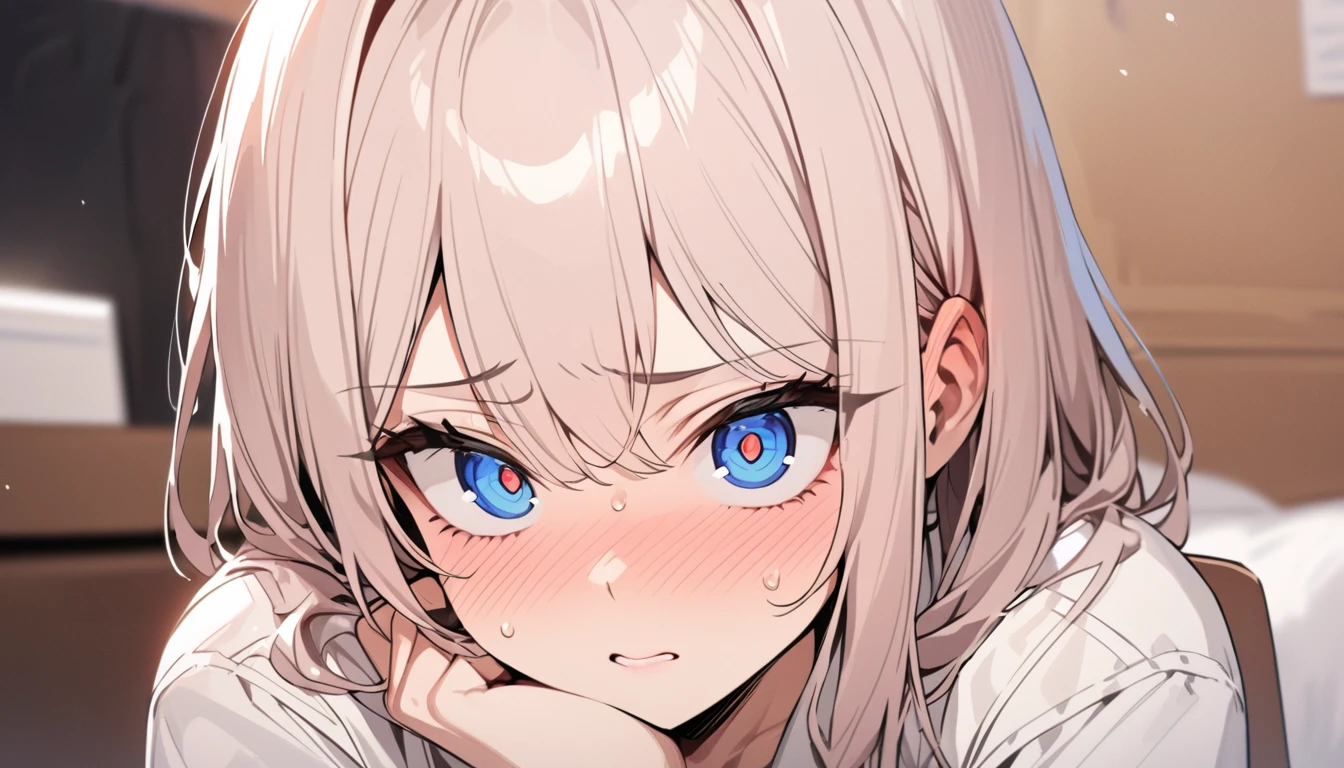 masterpiece, High resolution, perfect face, Korean beautiful high school, 30 years old, beautiful face, white background, embarrassed look, look at the camera, (top quality eyes), detailed texture, look at me, Married woman, cool women, ((high resolution eyes)), hentai