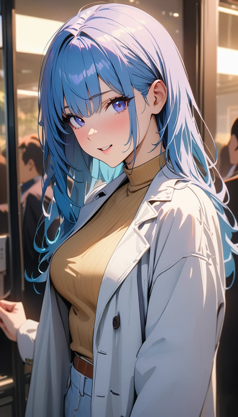 masterpiece , modern, Verism, masterpiece, super detail, best quality, 4K ,woman,Wearing a white coat,成熟したwoman
