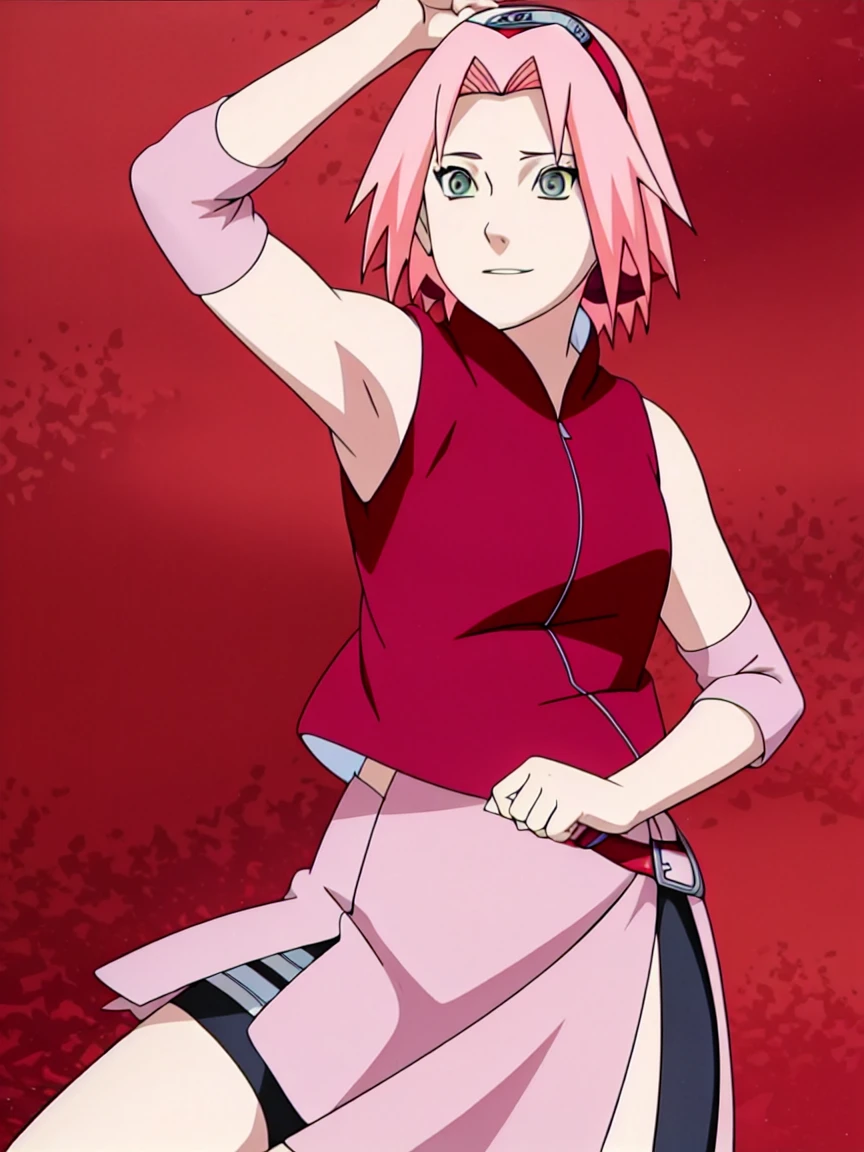 Sakura Haruno nude,wide hips,abdomen,sexy ,Show your armpits