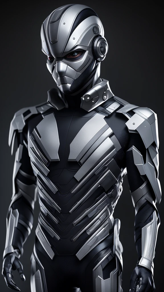 portrait hyper realistic  ,Design an AI superhero from usa, a man wearing a modern costume inspired by local traditions and futuristic elements."Uhd