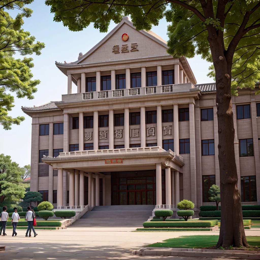 On a university campus in Beijing