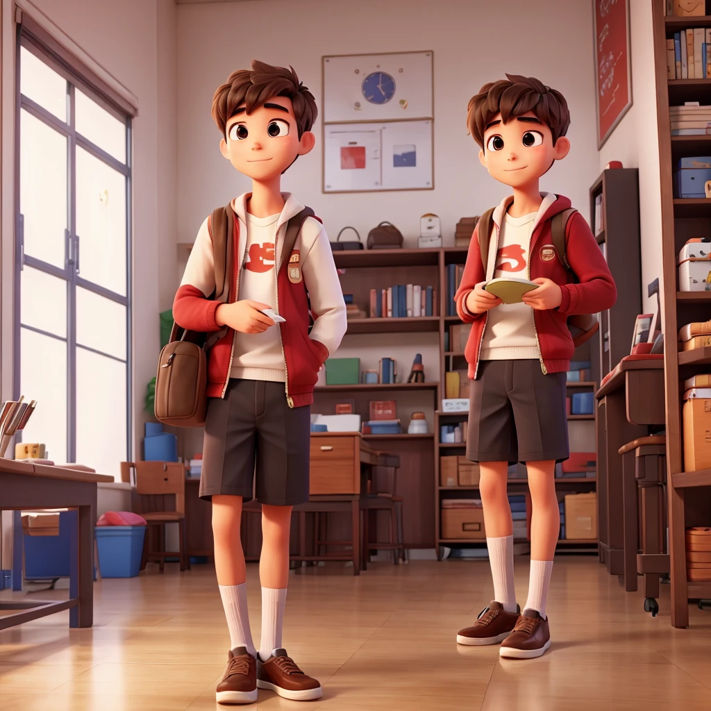 There is a male student named Xiaoba