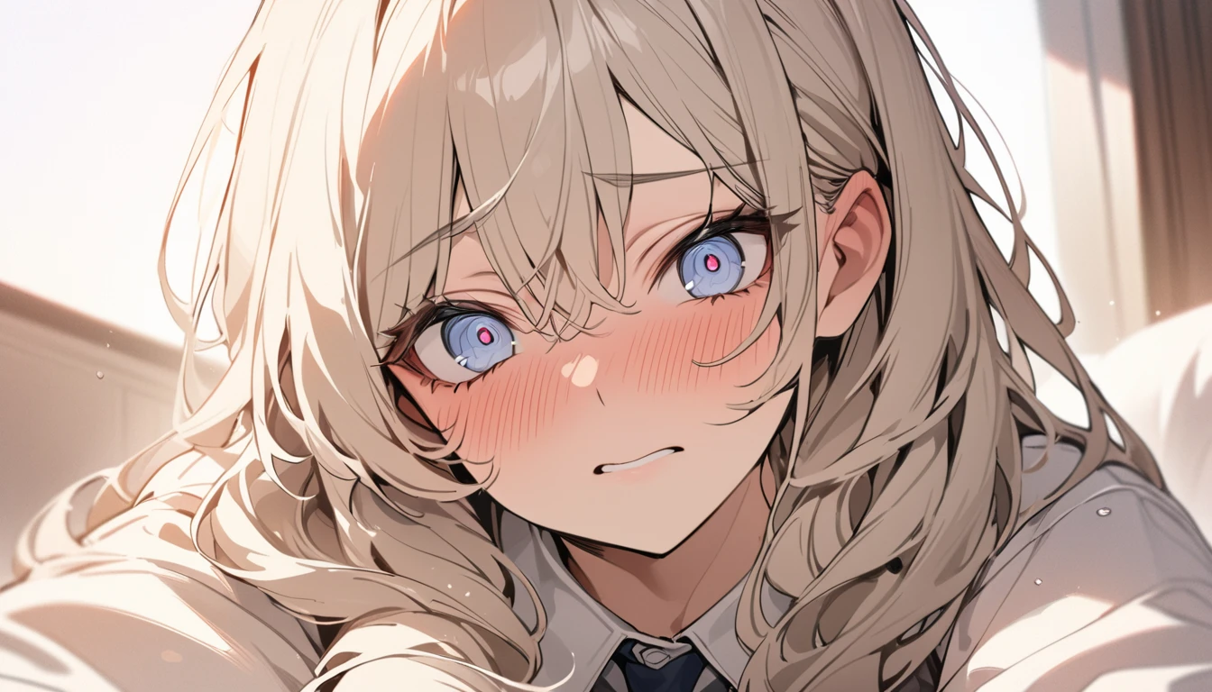 masterpiece, High resolution, perfect face, Korean beautiful high school, 30 years old, beautiful face, white background, embarrassed look, look at the camera, (top quality eyes), detailed texture, look at me, Married woman, cool women, ((high resolution eyes)),