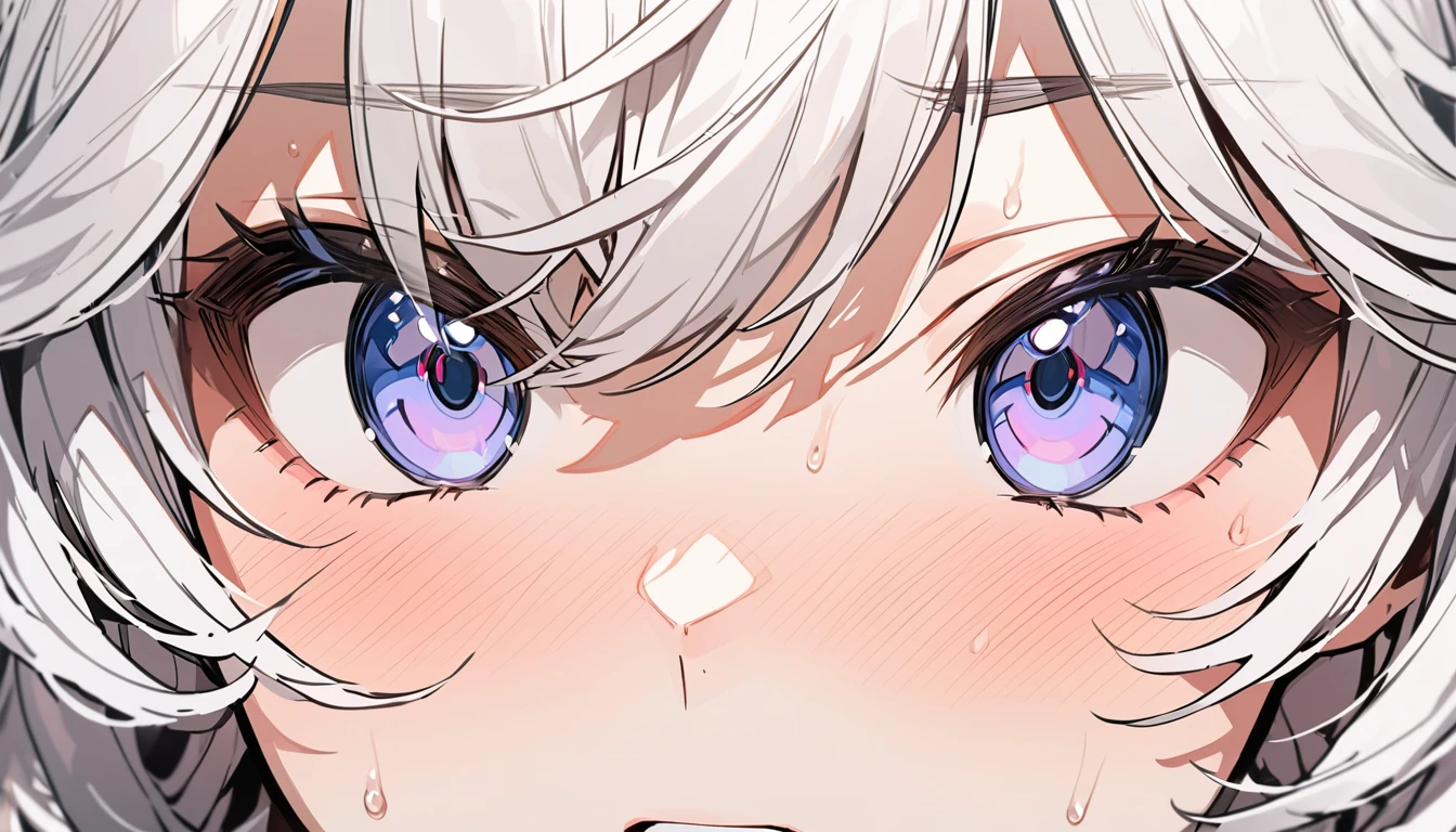 masterpiece, High resolution, perfect face, Korean beautiful high school, 30 years old, beautiful face, white background, embarrassed look, look at the camera, (top quality eyes), detailed texture, look at me, Married woman, cool women, ((high resolution eyes)), hentai