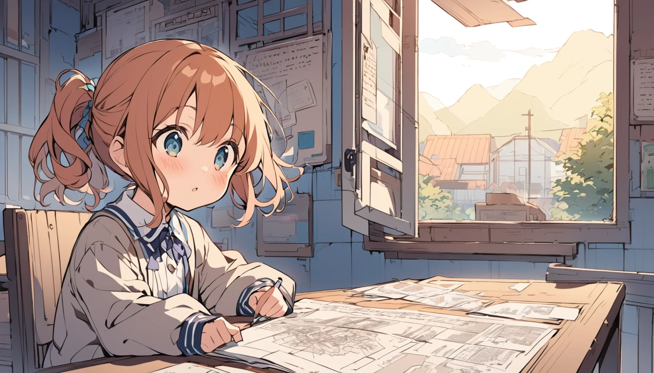 For elementary school students　get lost　An illustration　easy