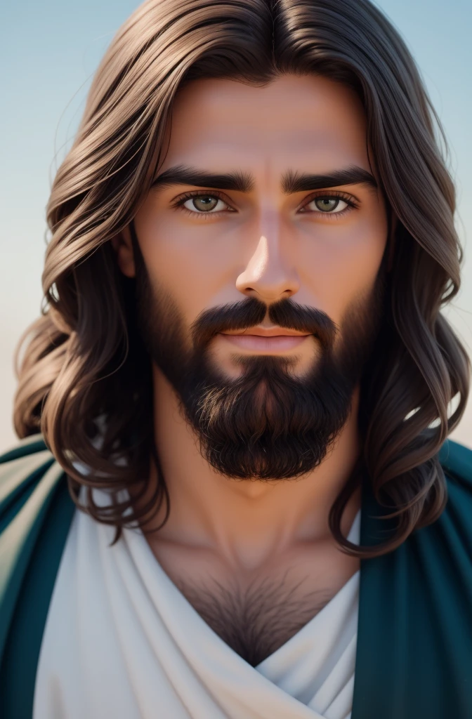Jesus with sheep