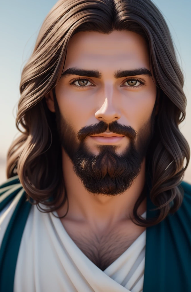 Jesus with sheep