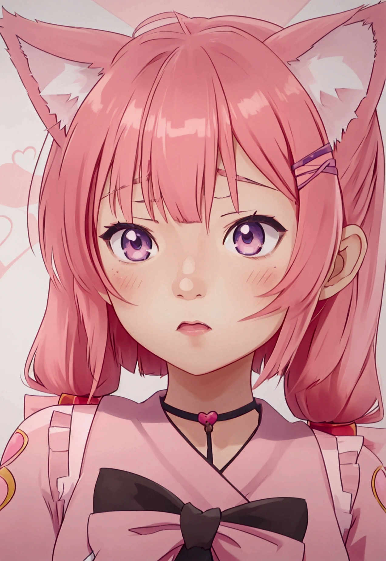 a drawing of a girl with a bow on her head, extremely cute anime girl face, portrait of an anime girl, cute anime face, anime girl with cat ears, a manga drawing, seinen manga portrait, hana yata, close up of a young anime girl, pretty anime face, sayori, detailed manga style, detailed portrait of anime girl
