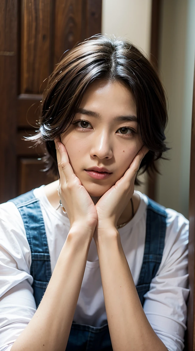 He's in a Yakuza office with a large family crest.、Kunoichi、Long black hair、Black lipstick,naked,Latex clothing,Full body female,Large Breasts,Very exposed,Obscene,Japanese sword in hand、Realistic、skinny、delicate、Slender, Fino - Lost, Perfect Face、shading、Real, The finer details. Night setting. Very anime style. イリヤ・クブシノフ・カツヒロによるRealな陰影照明ポスター, Magali Villeneuve, ArtJam, Jeremy Lipkin and Michael Garmash, Rob Ray and Kentaro Miura Style, Talked about at the art station