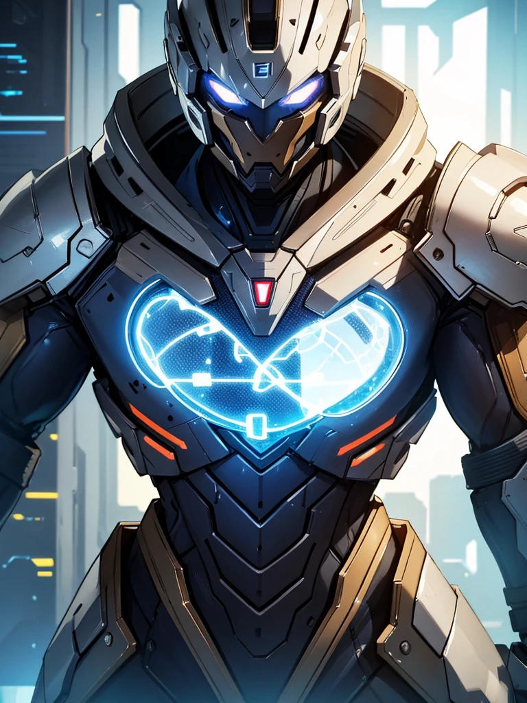 male futuristic bodybuilder scientist using a mechanical armor, super strong, portrait, closeup, best quality,4k,8k,highres,masterpiece:1.2,ultra-detailed,realistic,photorealistic,photo-realistic:1.37,HDR,UHD,studio lighting,ultra-fine painting,sharp focus,physically-based rendering,extreme detail description,professional