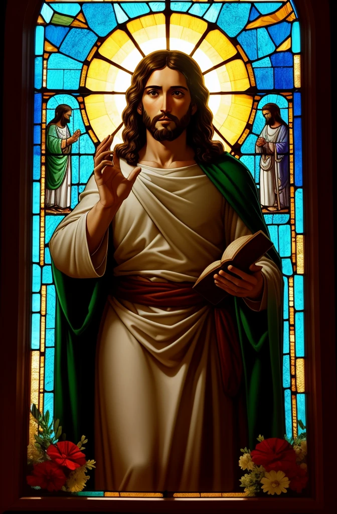 Jesus in glass