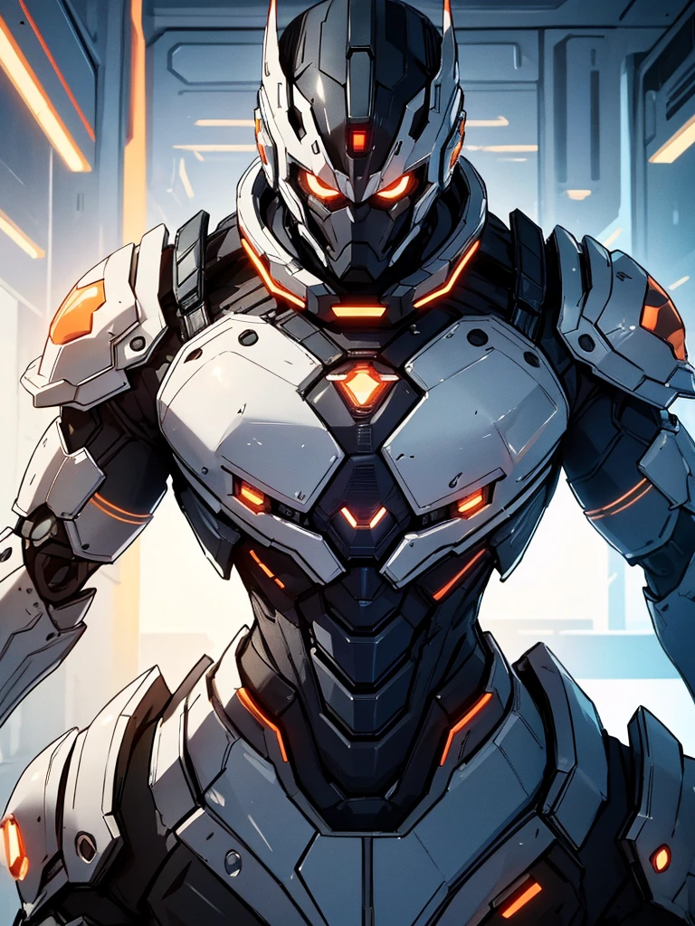 male futuristic bodybuilder scientist using a mechanical armor, super strong, portrait, closeup, best quality,4k,8k,highres,masterpiece:1.2,ultra-detailed,realistic,photorealistic,photo-realistic:1.37,HDR,UHD,studio lighting,ultra-fine painting,sharp focus,physically-based rendering,extreme detail description,professional