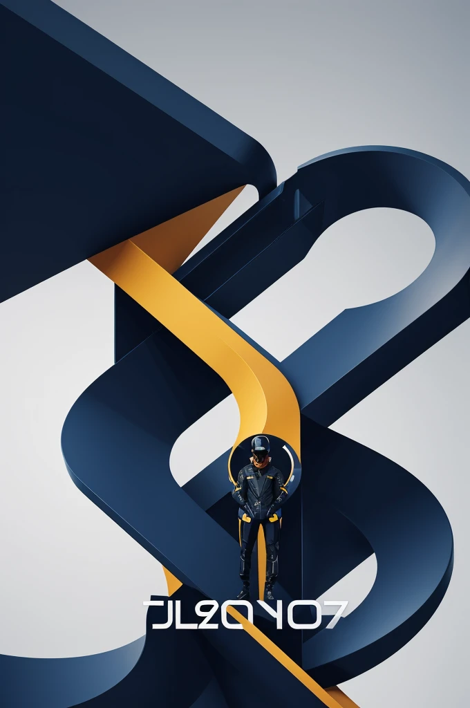 Create a sleek, modern design with the number '70' integrated in a futuristic font, surrounded by dynamic lines and shapes to represent energy and vitality. Include the name "Julius Gamor" in an elegant yet bold manner to personalize the logo.