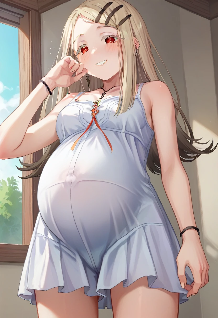 pregnant with many girls, Have cat ears,Pregnant, *****birth, work、A belly so huge that it can&#39;t exist in reality、Belly on the verge of bursting、Looks very painful、small face、Giant belly、Big belly、、masterpiece、embarrassed look、Are fat