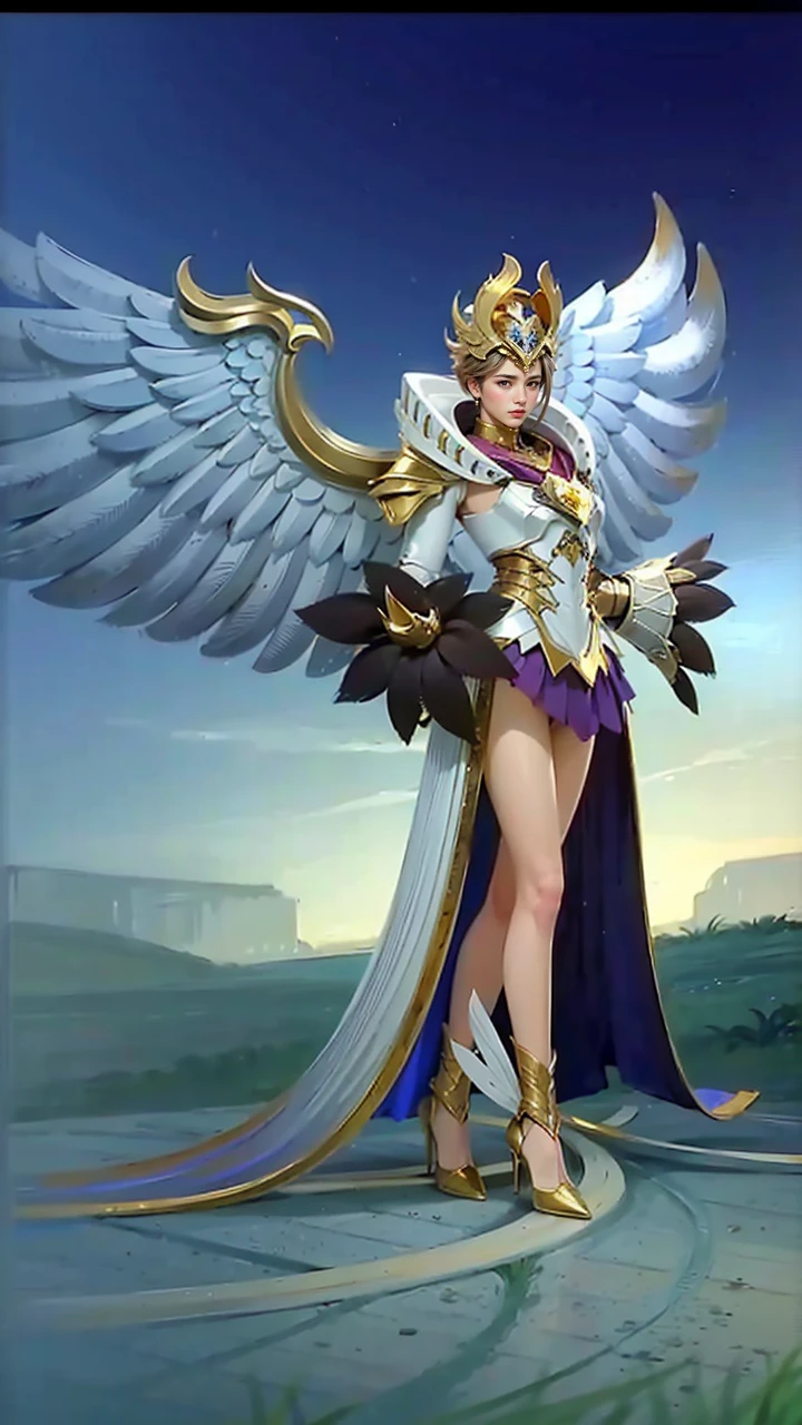 Handsome boy, best quality, photo, 4k,looking at viewer,full body,wear platinum armor,