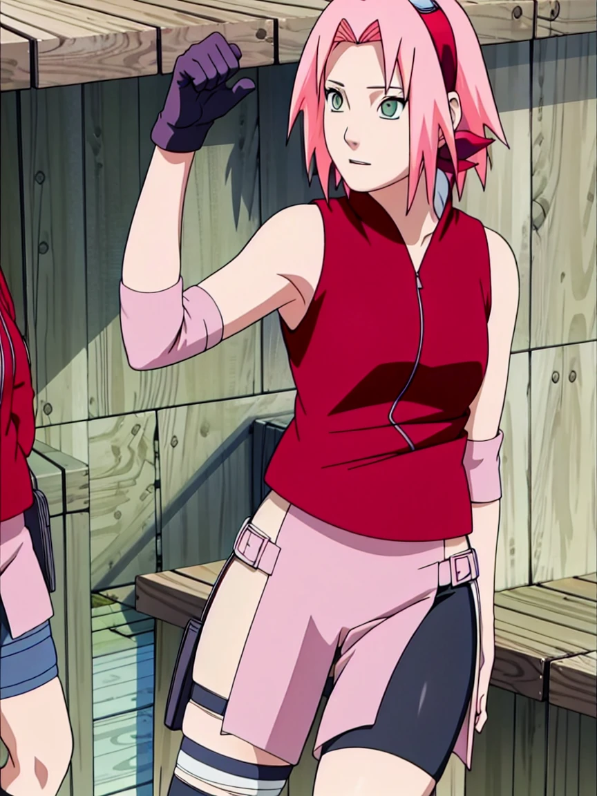 Sakura Haruno nude,wide hips,abdomen,sexy ,Show your armpits,Leg kick, Raise your legs high.,IPST, naked,Torn shirt,far corner,sleep, Behind the bed,open shirt,nipple