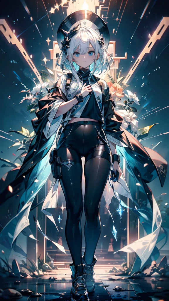 girl,Diamond Dragon Horn,Crystalline hair,由欧泊石构成of双手,镜子一般of风衣,Milky white dragon tail,madman,Crystal Dragon,Elf ears,Sanhua,alchemy,Sea Monster,Holy See,Chiquita, 巨大of乳房乳沟,Poor milk quality,,白发红Eye,Smooth skin,,As weak as a kitten,精美of, 很cute,Beautiful,病态of,cute,虚弱of,贞洁of,幼稚of,Small and beautiful,The Wind of the Future,change,White headphones,Equipped with white unknown instrument,Dark blue lines extending to the hands and neck,Black sneakers,Black leggings,Black Gloves,Leg ring,Ribbon,Grey shirt,A black trench coat,Black cowboy hat,abyss,周围有未知of怪物,Bone,Tentacles,Eye,shell,Fluorescence,Middle School and Primary School,Deep Sea Hunter,The bloody scene,十几岁ofgirl, 巨大of乳房乳沟,,Black sweatpants,Black sweatshirt,Black bag,深褐色of头发,红Eye睛,阴暗of,生病of,madman,Smiling,The bloody scene,Bone匕首,White sneakers,of,kill,Violence,Angiotensin converting enzyme,Sissy,,cute,As weak as a kitten,Middle School and Primary School,City,The Wind of the Future,artwork,masterpiece,mystery。白头发ofgirl。Detailed background。近未来のサイバースーツを着た白头发ofgirlが戦闘体勢に入っているシーン。背后是未来City和霓虹灯of全息图.。