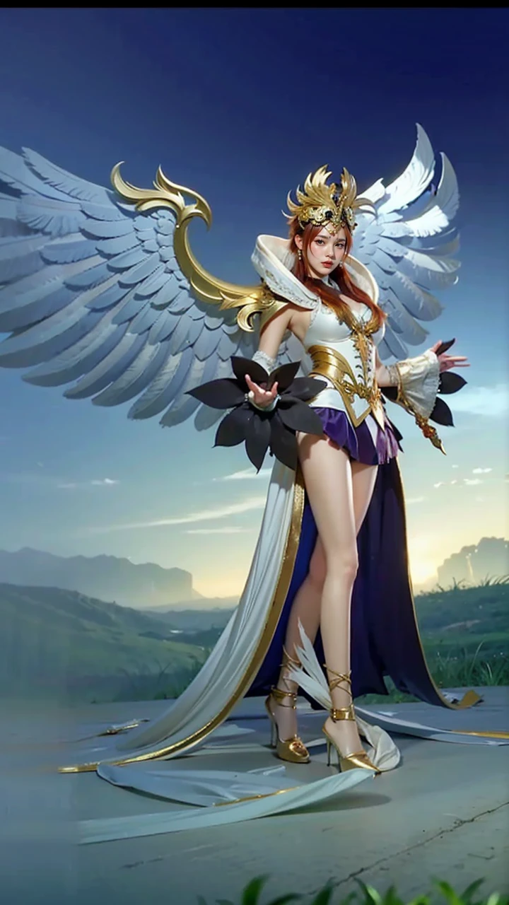 a close up of a girl (kagura from mobile legends) wred hair , and blue eyes, big booobs , shadowbringers cinematic, 4 k detail fantasy, a beautiful fantasy empress, game cg, xianxia fantasy, xianxia hero, 2. 5 d cgi anime fantasy artwork, cinematic goddess close shot, ruan jia and artgerm, wow 4 k detail fantasy, hyperdetailed fantasy character