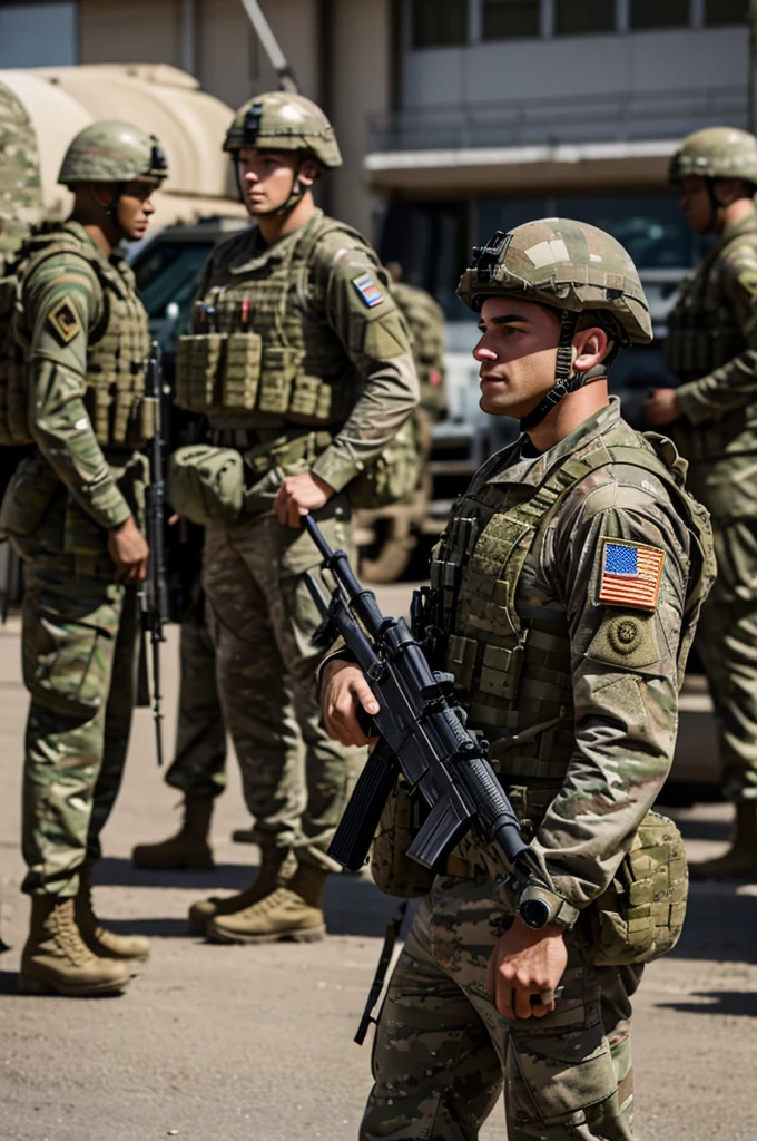 A soldier with authority 