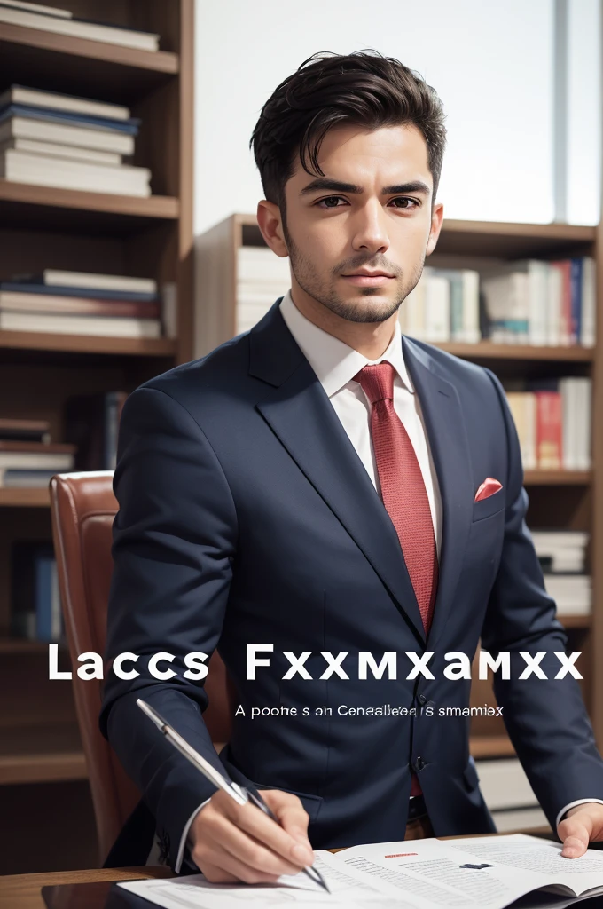 create an image of a serious and persuasive finance book cover, with the author's name: Lucas Gabriel and the book's name: FinanMax.