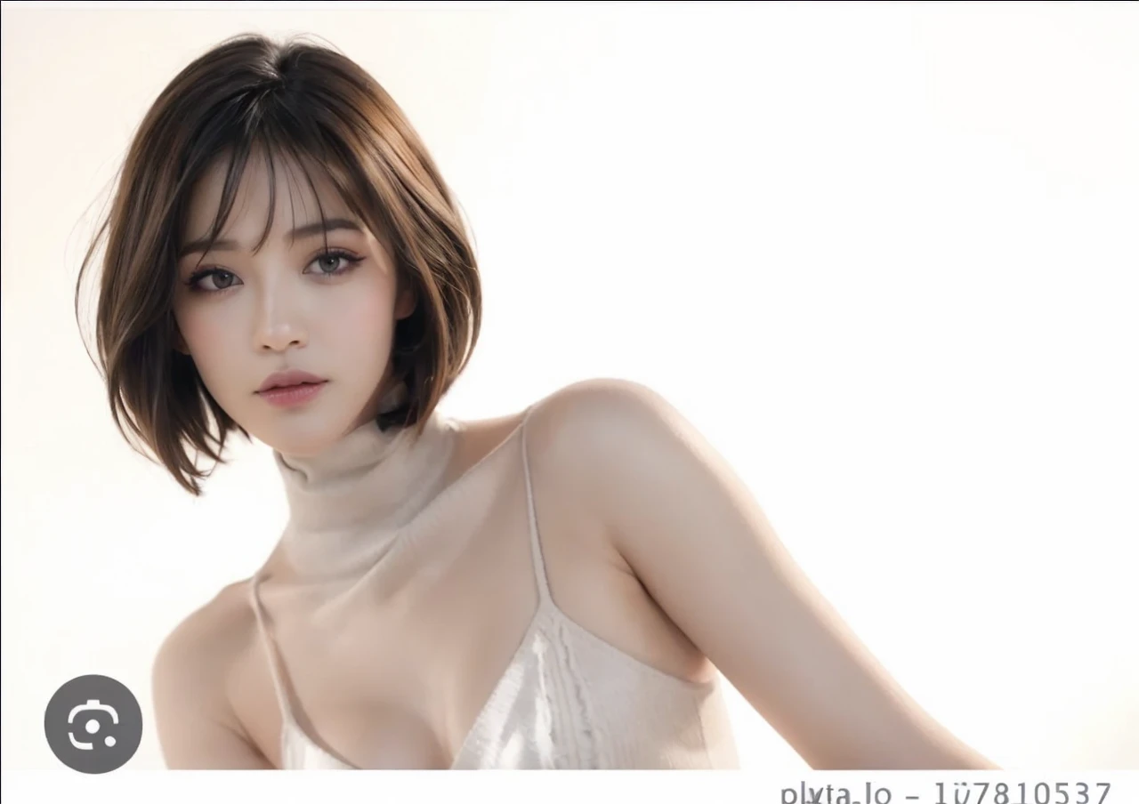 (Realistic, photo-Realistic:1.37), (masterpiece), (Highest quality:1.4), (Ultra-high resolution:1.2),(RAW Photos:1.2), (Sharp focus:1.3), (Face Focus:1.2), Vivid details, hyperRealistic, elegant,cute,cute,(1 female, alone),Inverted Bob, bangs,Amethyst Hair,black eye,
Long eyelashes,eye shadow,eyeliner,(smile),((hipster, loose turtleneck sweater, Overcoat):1.37),
Small breasts,
break
park,it&#39;s snowing, Simple Background, ((night,Bokeh):1.37),