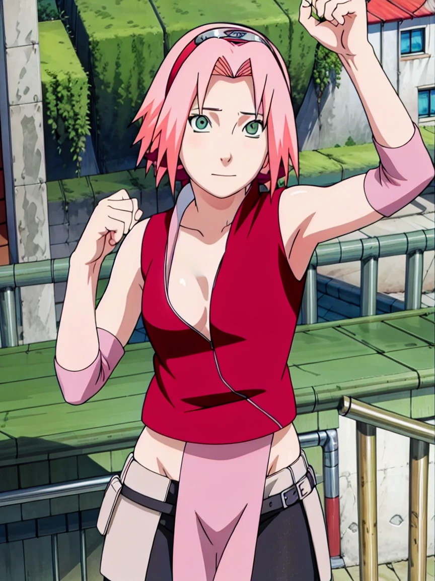 Sakura Haruno nude,wide hips,abdomen,sexy ,Show your armpits,IPST, naked,Torn shirt,far corner,sleep, Behind the bed,open shirt,nipple