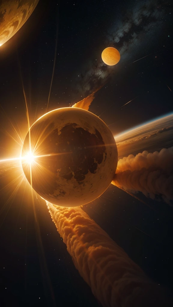 The sun in space