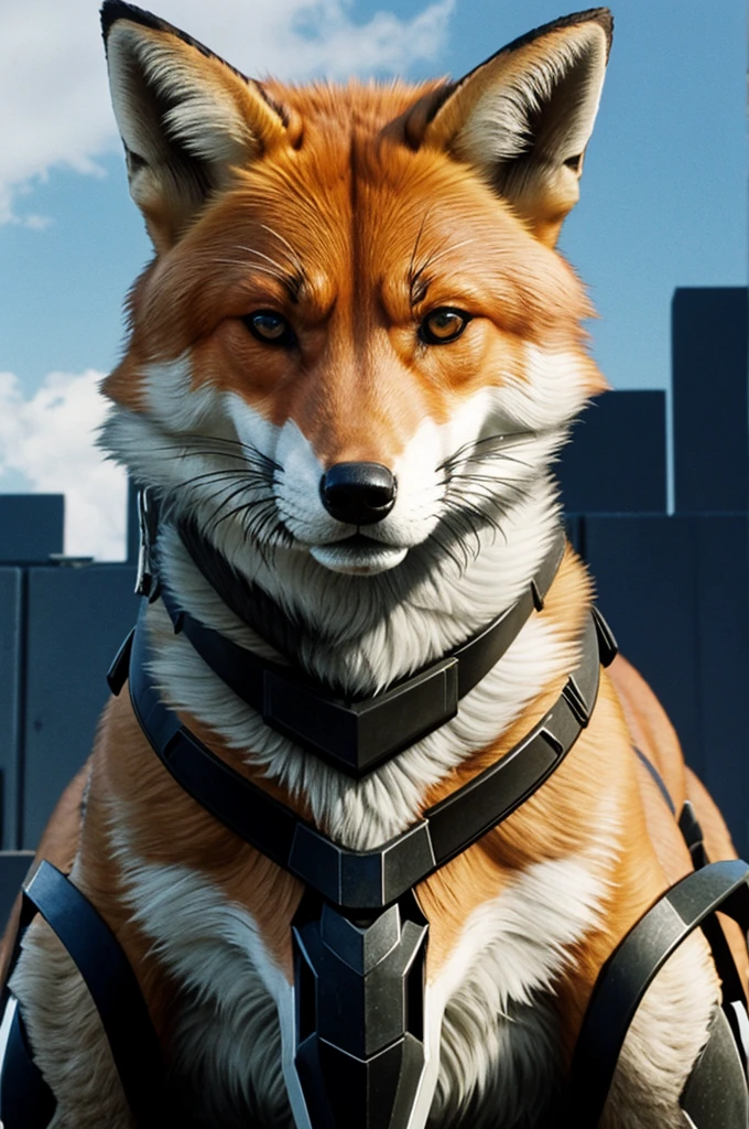 The fox hound logo from the metal Gear solid series. In futuristic 