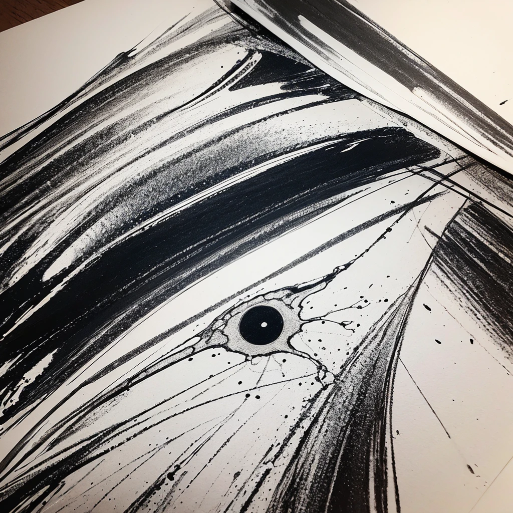 create drawings following the same technique as the artist "Jackson Pollock"