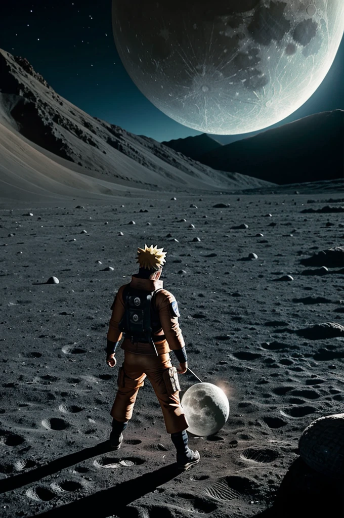 Naruto on the moon