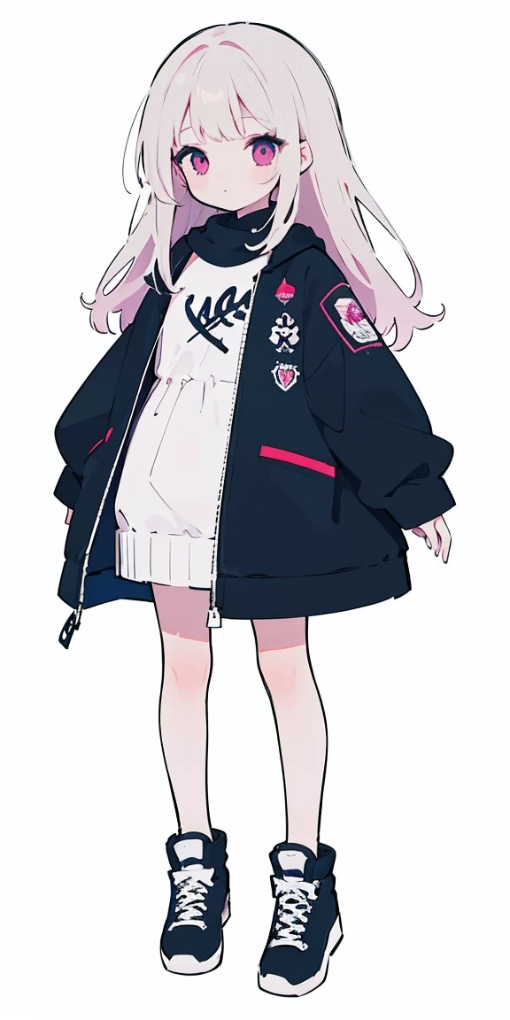 Highest quality, beautiful, detailed,
One girl, detailed background,
Highest quality, Flat Color, Limited edition palette, bold lines BREAK,
One girl, , Long Hair, cute,
View your viewers,Contemporary, BREAK,
whole body, Full Body Lesbian,White background