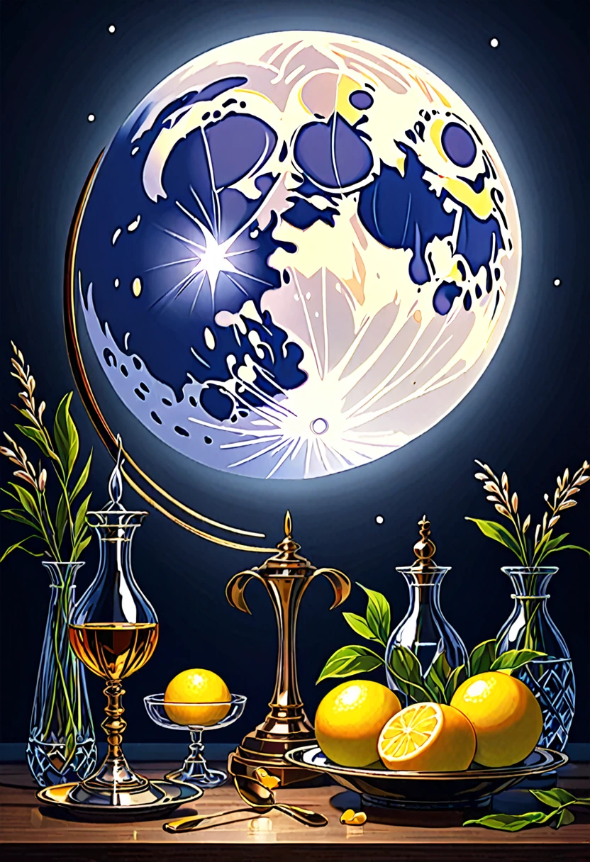 (Full moon), (still life),(best quality:1.2),(master piece:1.2),(8k),(16k:1.2),(Illustration),(Best Quality:1.2), (Ultra-detailed:1.2),(top-quality:1.2),(​masterpiece:1.2)