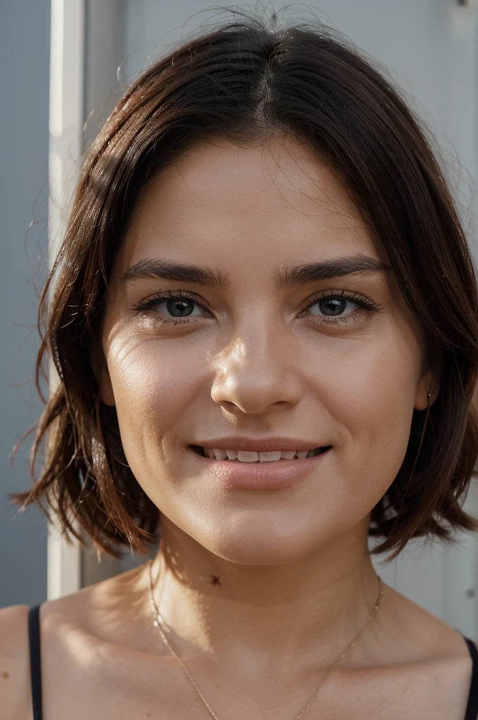 un gros plan d'une femme dans une chemise bleue et une culotte, regard sexy devant la caméra, Beau corps et visage, beau corps et visage détaillés, beauté à couper le souffle, fille sexy, corps sexy et chaud, pose sexy, cheveux bruns et corps parfait, very pose sexy, vêtements révélateurs, seins couverts et SFW, 18 ans, corps sexy, portrait sophie mudd