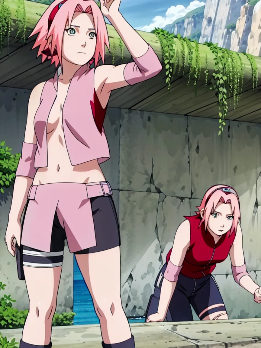 Sakura Haruno nude,wide hips,abdomen,sexy ,Show your armpitsSakura Haruno nude,wide hips,behind,sexy ,Show your armpits,jump,On the tree,IPST,(( naked,Torn shirt,full body,Show your butt, In the forest,open shirt,nipple))