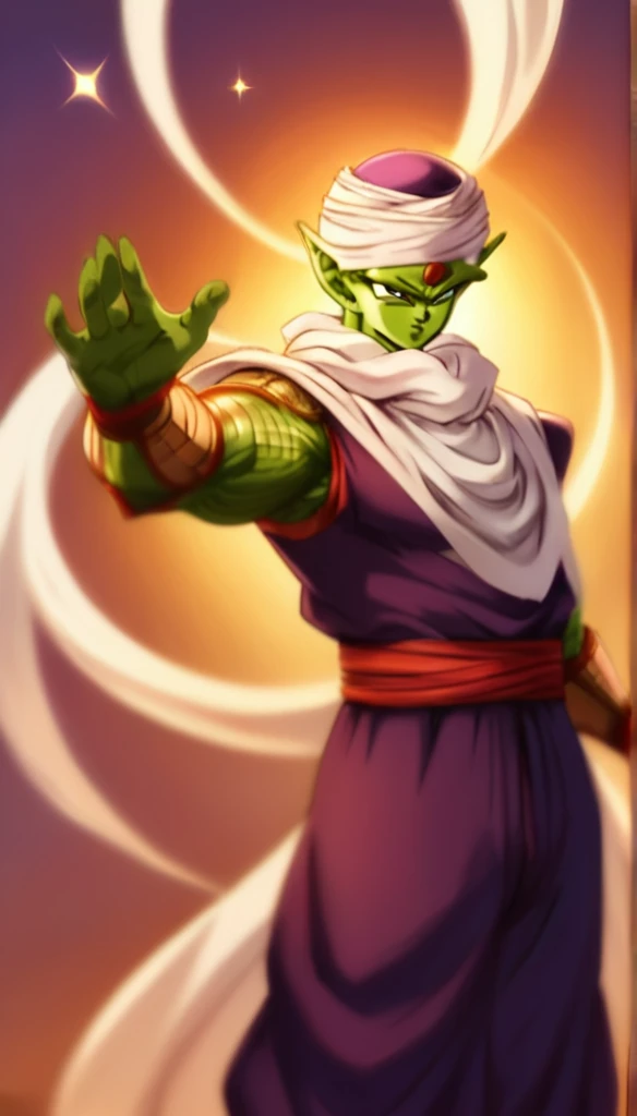 ethereal fantasy concept art of   piccolo, white turban . magnificent, celestial, ethereal, painterly, epic, majestic, magical, fantasy art, cover art, dreamy