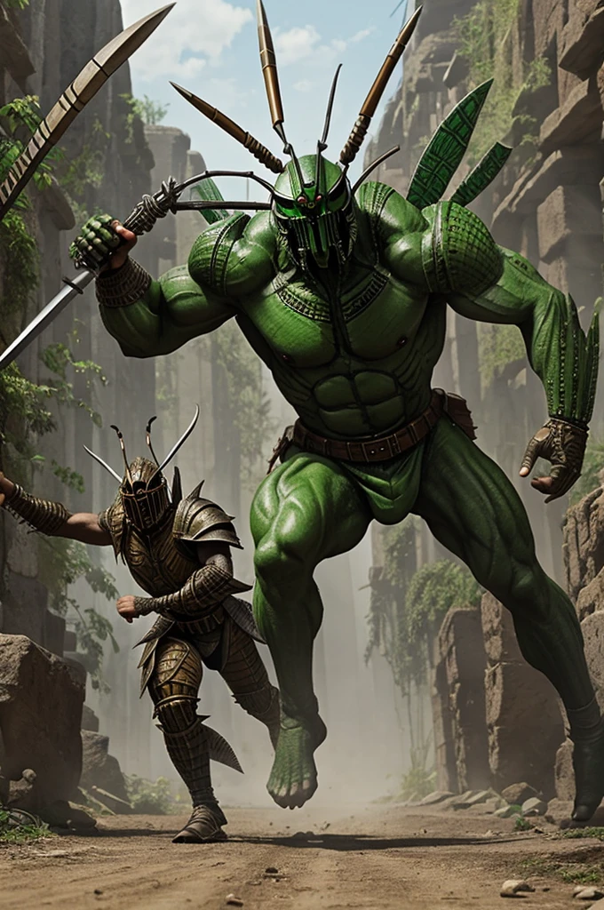 thri kreen Race of barbarian humanoid insects with weapons