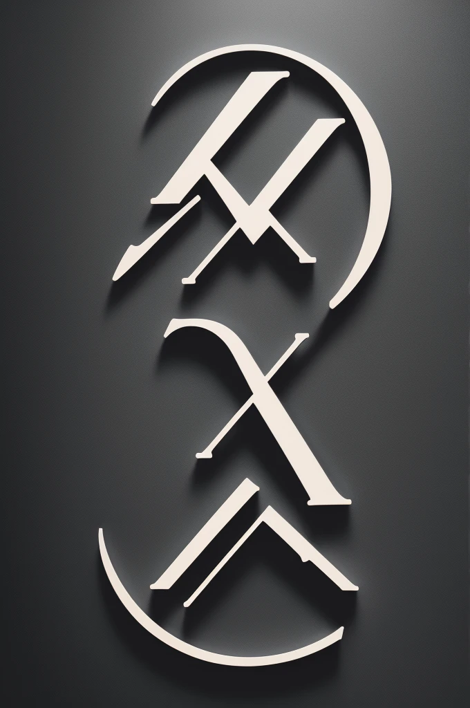 Logo with the letters “MF” one on top of the other in black
