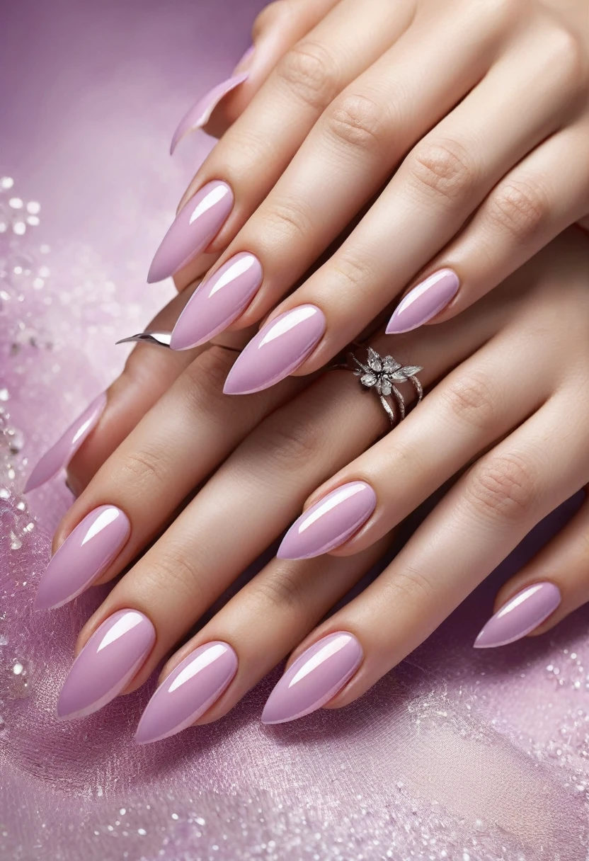 someone gets a manicure from a manicurist, well-groomed, clear, smooth, clean lines, elaborate, perfect hands, precise hands, Naturalistic technique, long nails, detailed with high quality, long nails, uncut nails, sharp nails, clear smooth линии, gentle fingers, Professionally made, Easy to use, Exquisite and smooth detail