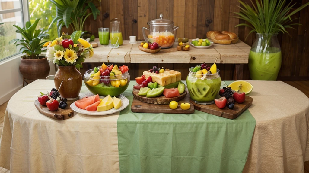 Delicious Breakfast Ideas for a Healthy Morning 🥝🍌🍉🍒🥬🥒🍞🥖