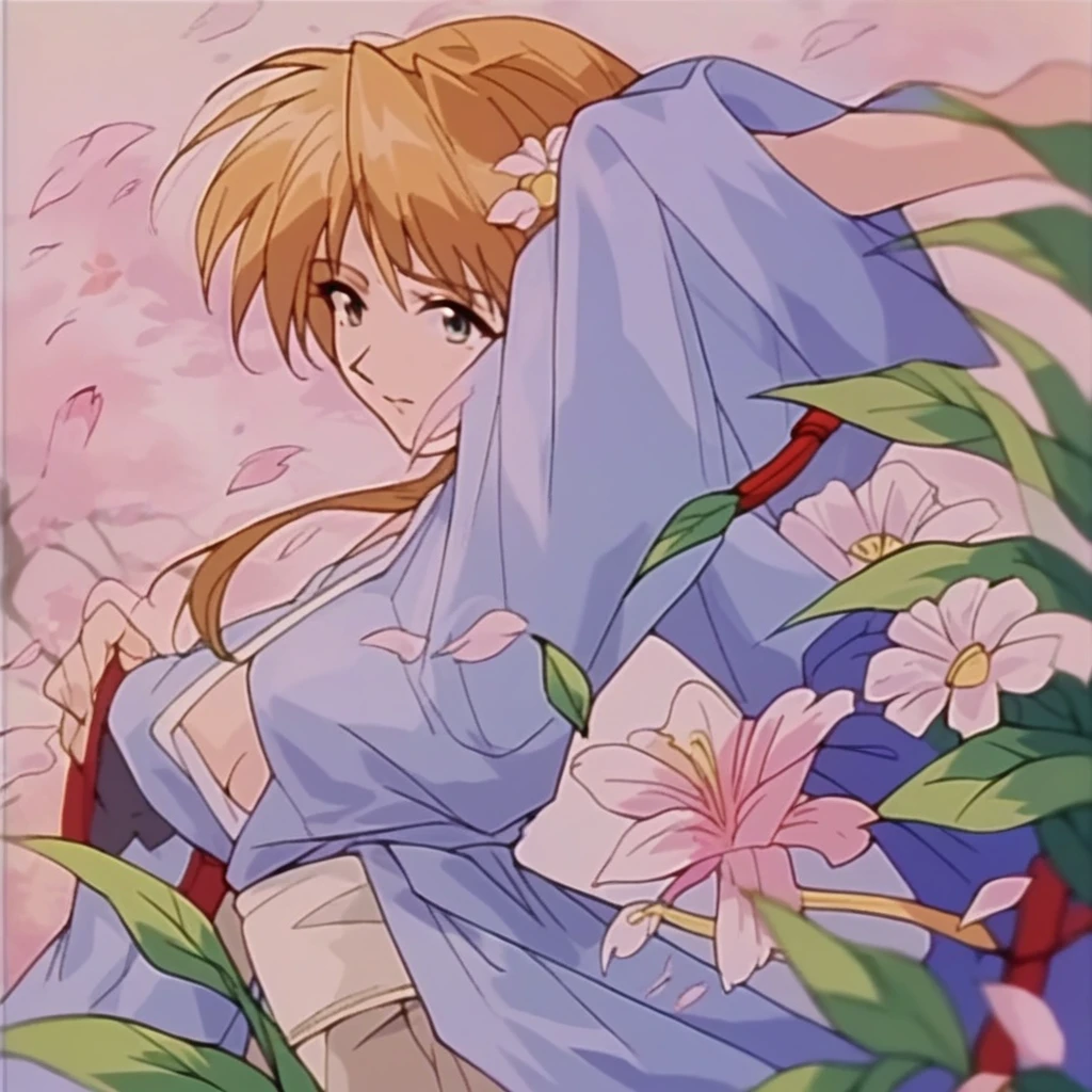 kasumi from dead or alive, blue kimono