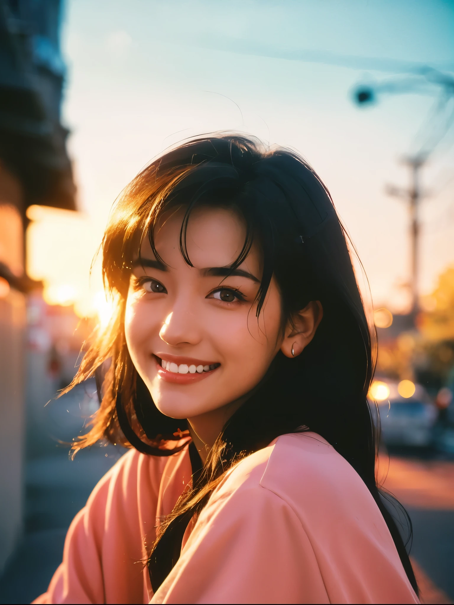(photoRealstic:1.4),(hyper realisitic:1.4),(realisitic:1.3),(Smooth lighting:1.05),(Improved cinematic lighting:0.9),32K,1 girl,Realistic lighting,raytrace,(japanes:1.2),(Detailed eyes:1.4),,(smile:1.5),b0yg390s,flash photo,light leak,lomography,analog photo,90s photo