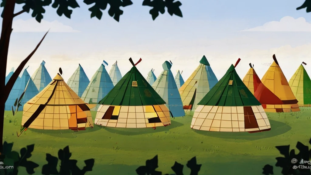 Kazakh yurts, Kazakh customs, mentality, nationality, culture. 