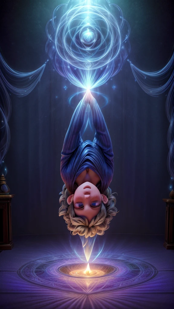a person unfolding in their room, spiritually, extraphysical bilocation, transcendental energy, astral projection, magical energy, mystical energy, (best quality,4k,8k,highres,masterpiece:1.2),ultra-detailed,(realistic,photorealistic,photo-realistic:1.37),studio lighting,extreme detail description,professional,vivid colors,surreal,ethereal,mystical,spiritual,occult,esoteric,aura,levitation,psychic,psychedelic,hypnotic,trance,metaphysical