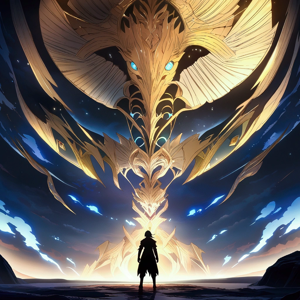 Male, fair skin, light blue eyes, long dark hair on one side and slightly shorter on the other, pointy ears, some small scars on his arms and legs, "Final Fantasy-inspired anime design, filled with dramatic and stunning lighting, infused with creative details, ultra-fine 2D design, scenery bathed in creativity, boasting 2D anime resolution clarity, HD anime graphics, high-octane rendering"