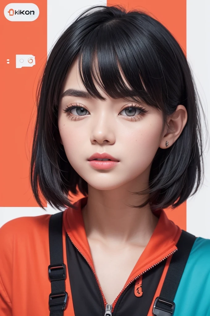 /imagine prompt: Create a stylized profile picture for a Shopee affiliate account on TikTok. The image must include visual elements that refer to Shopee, like your logo or shopping icons, and be attractive and modern. Must not contain any images of humans. Use vibrant colors and clean design.