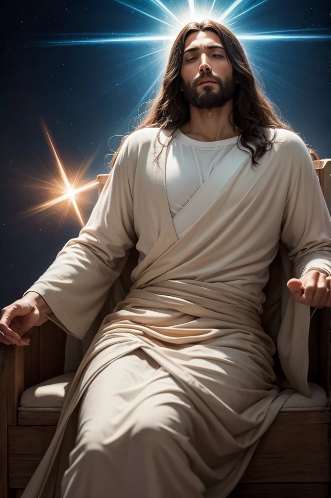 Jesus receiving supernatural power from heaven