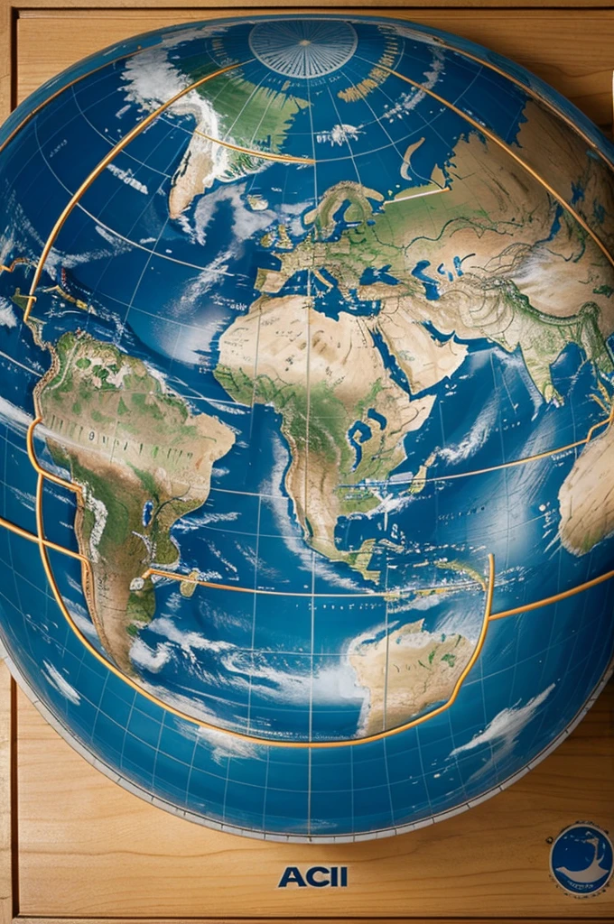 Acci on the Terrestrial Globes