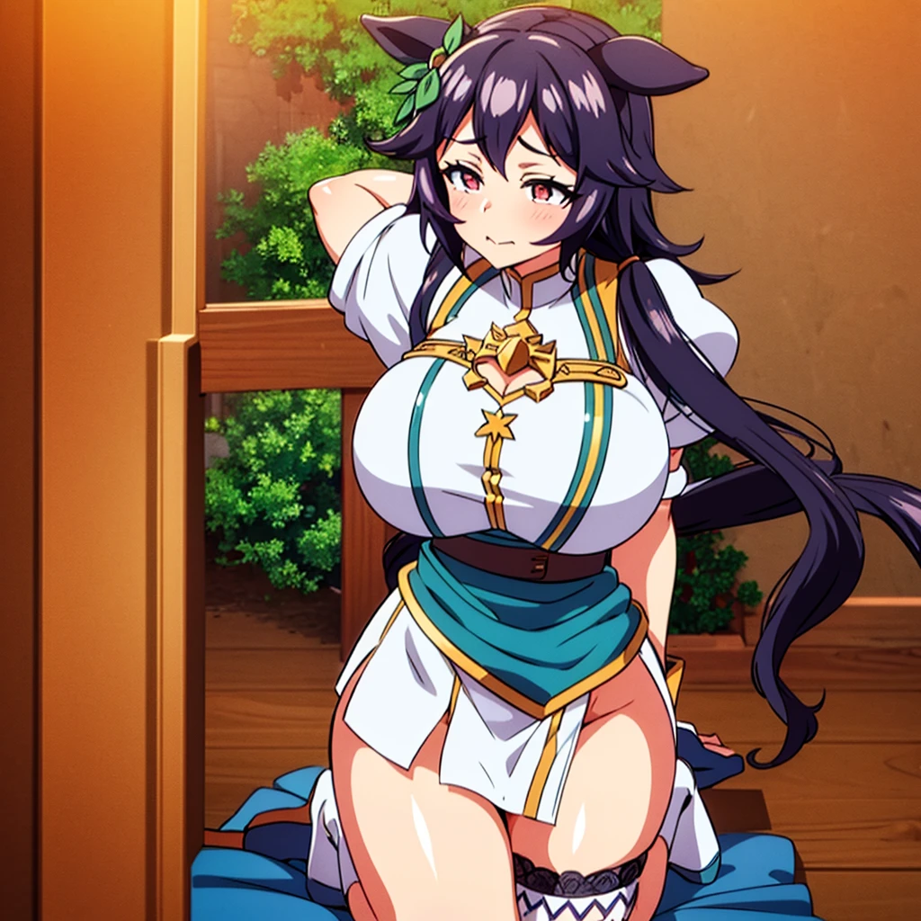 1 solo milf,in fire_emblem:_genealogy_of_the_holy_war style,(umamusume),horse ears,(horse tails from top of hip:1.2),
in heat,gigantic breast,wariza,girls sitting,female masturbation,zentai,bodystocking,
cute dress,princess dress,beautiful cloths with sexy lace,micro mini skirt,garter belt,fantasy Beautifully embroidered clothes,sexual lingerie,